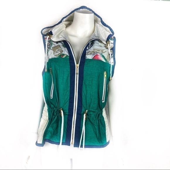 EUC-VINTAGE ActiveFrontier Hooded Windbreaker Vest - Picture 3 of 9